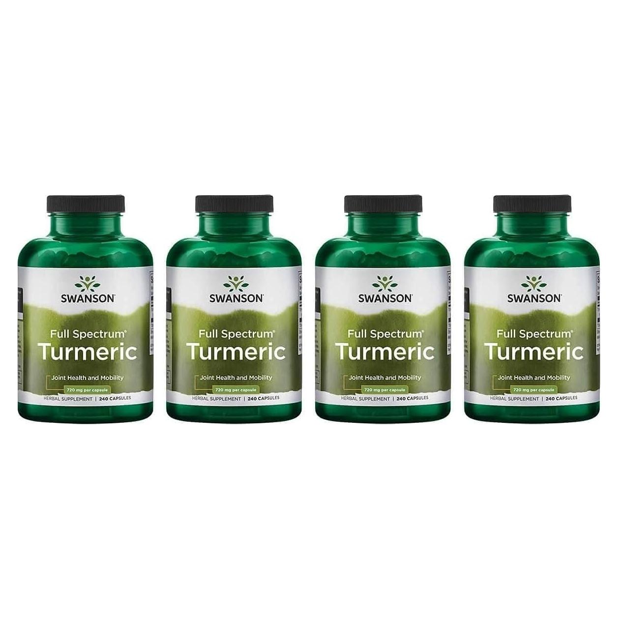 Suplemento de Cúrcuma Swanson 240 Cápsulas - Salud Articular y Digestiva