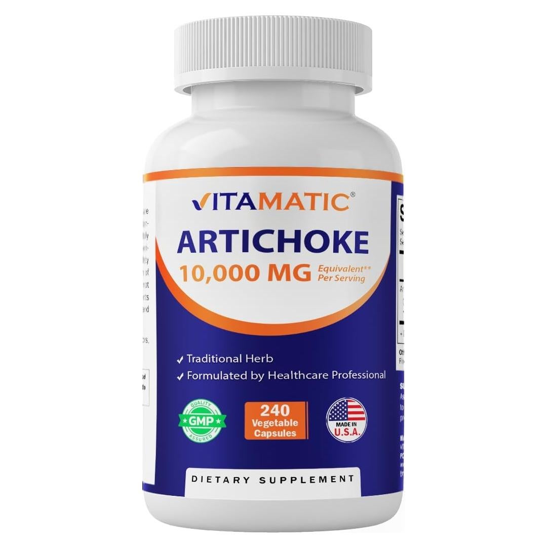 Extracto de Alcachofa Vitamatic 1000mg 240 Cápsulas Vegetales