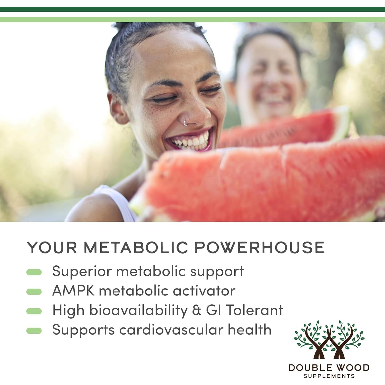 Suplemento de Berberina 500mg Double Wood - 60 Cápsulas Veganas