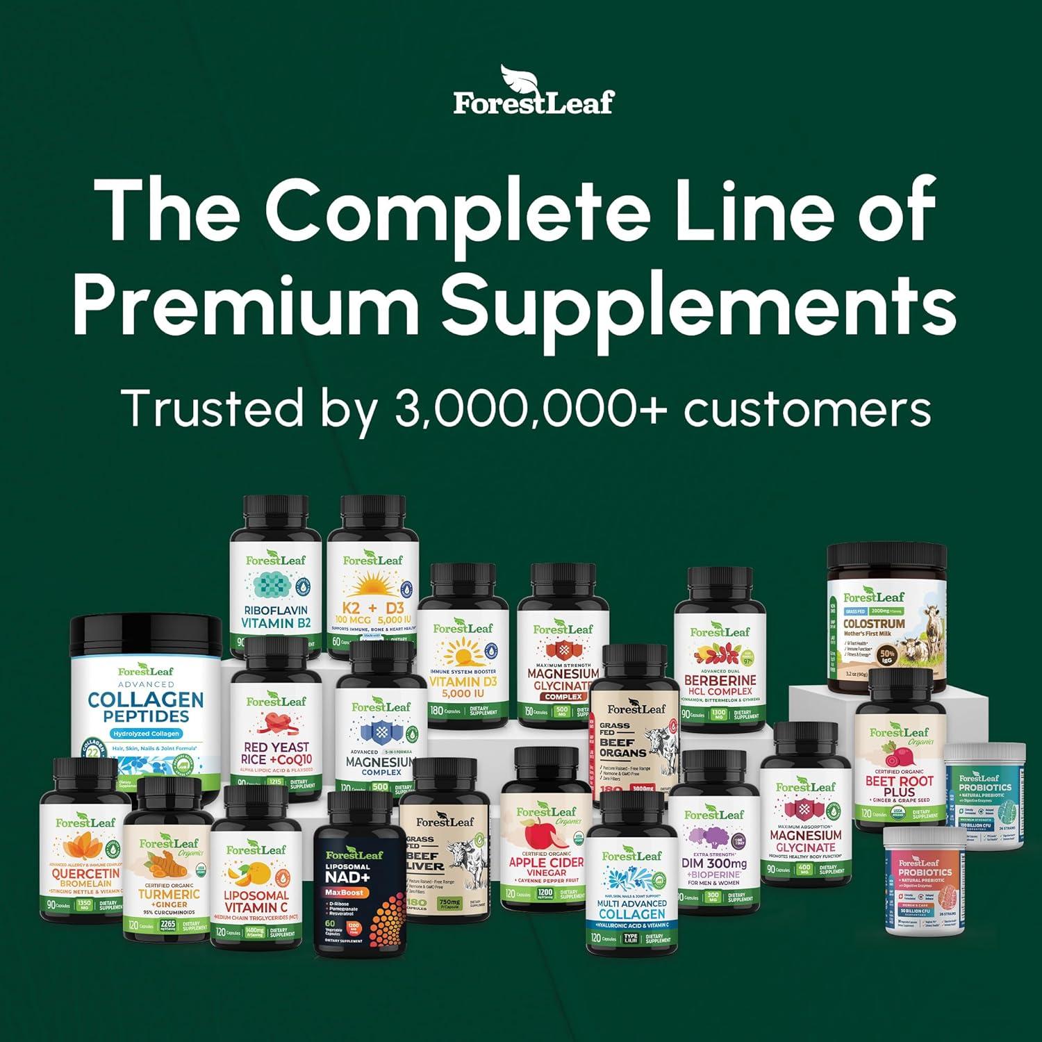 Suplemento de Berberina ForestLeaf 1300mg - 90 Cápsulas