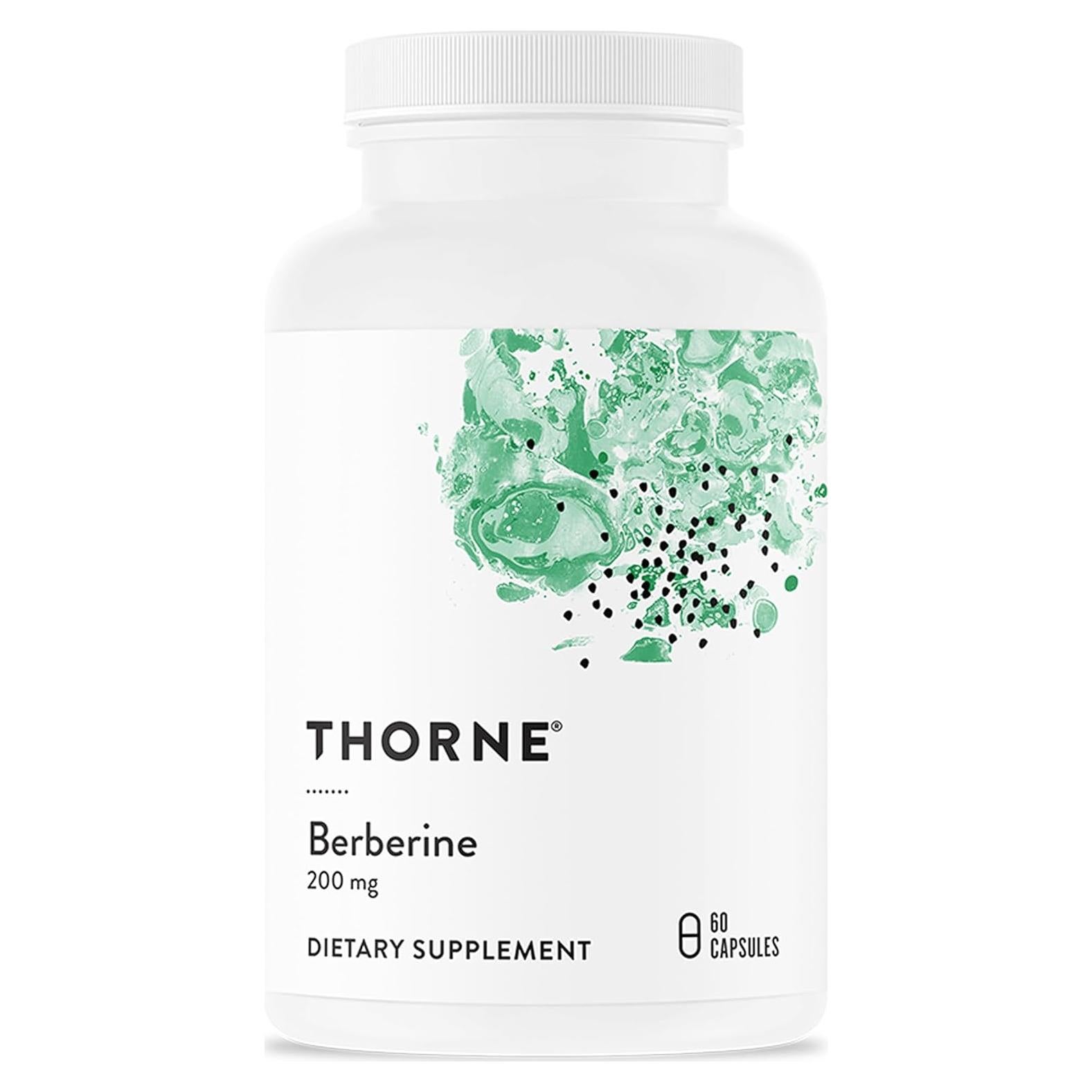 Suplemento de Berberina Thorne 200 mg - 60 Cápsulas