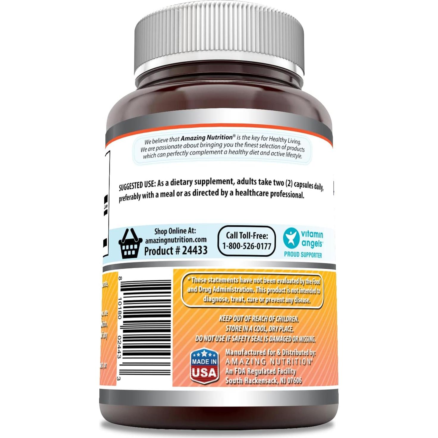 Suplemento de Berberina 1000mg Nutrición Asombrosa 120 Cápsulas