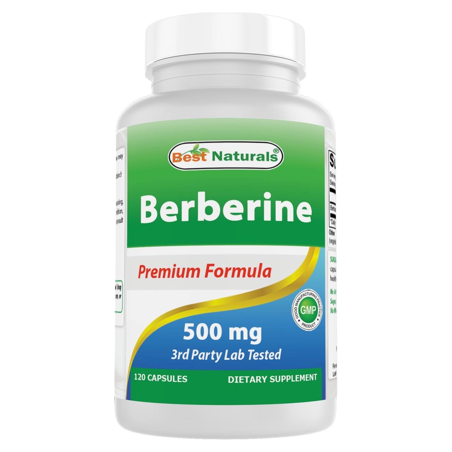 Berberina 500mg Mejores Naturales 120 Cápsulas - Salud Inmunológica