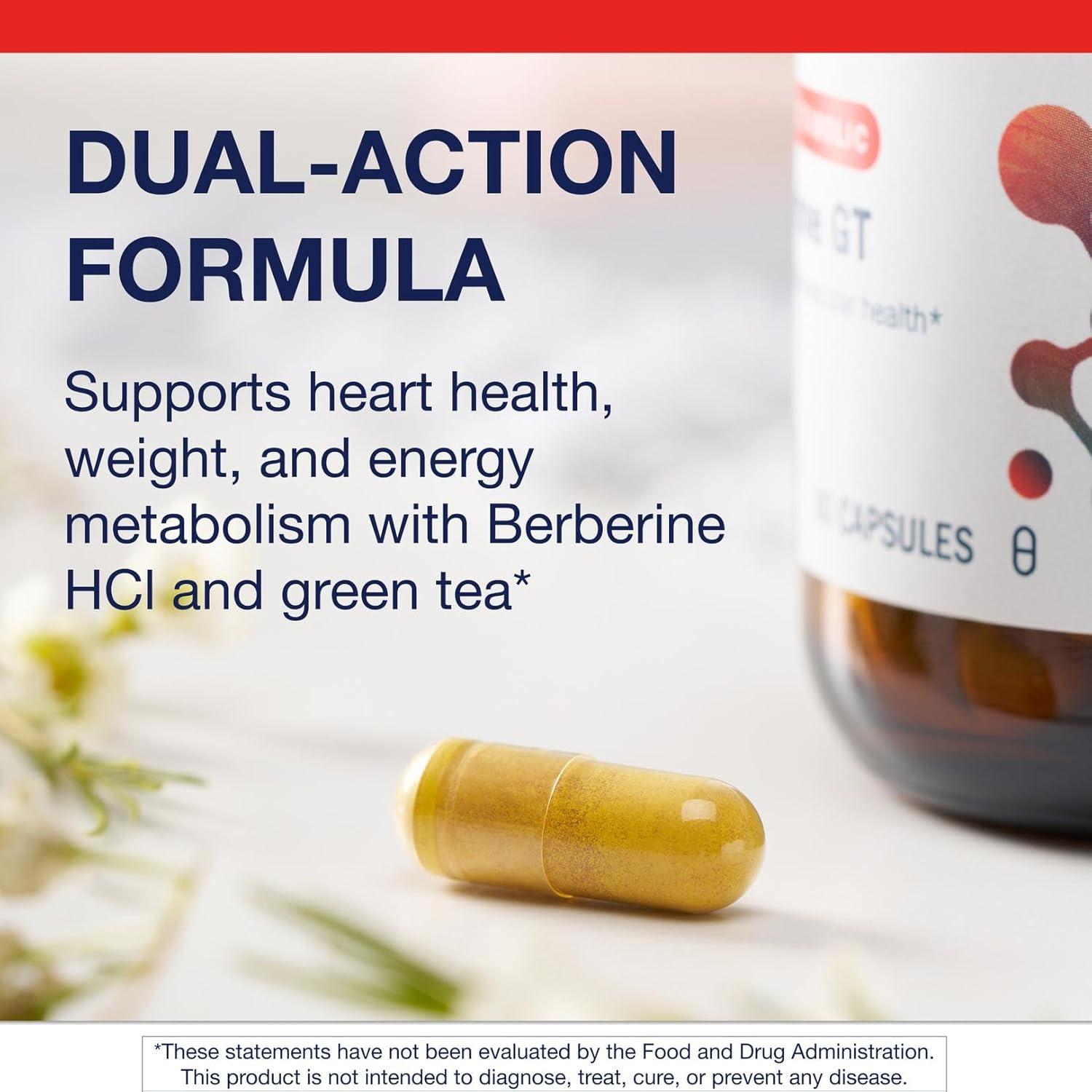 Suplemento Berberina GT Metagenics 500 mg - Salud Cardiovascular