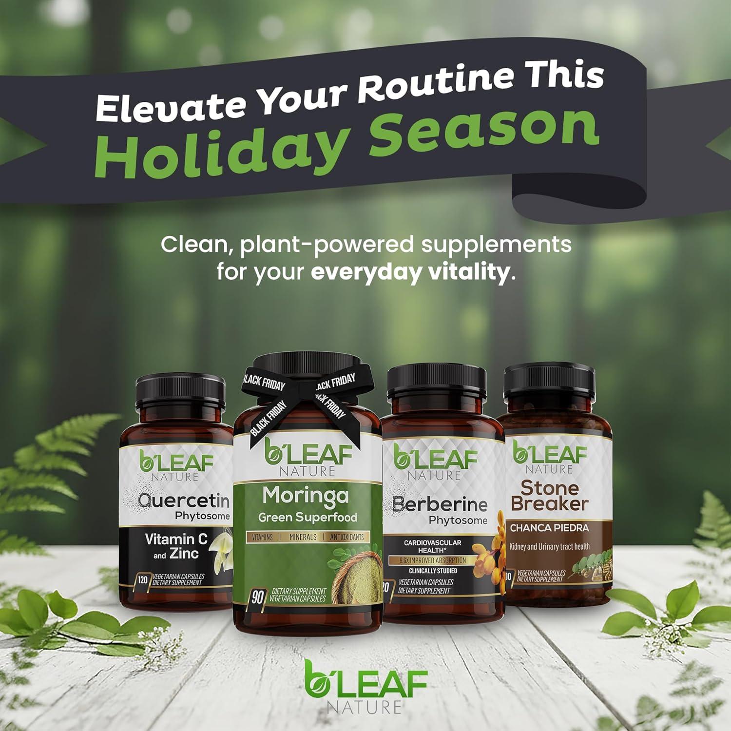 Suplemento de Berberina B'Leaf Nature 120 Cápsulas 1100mg