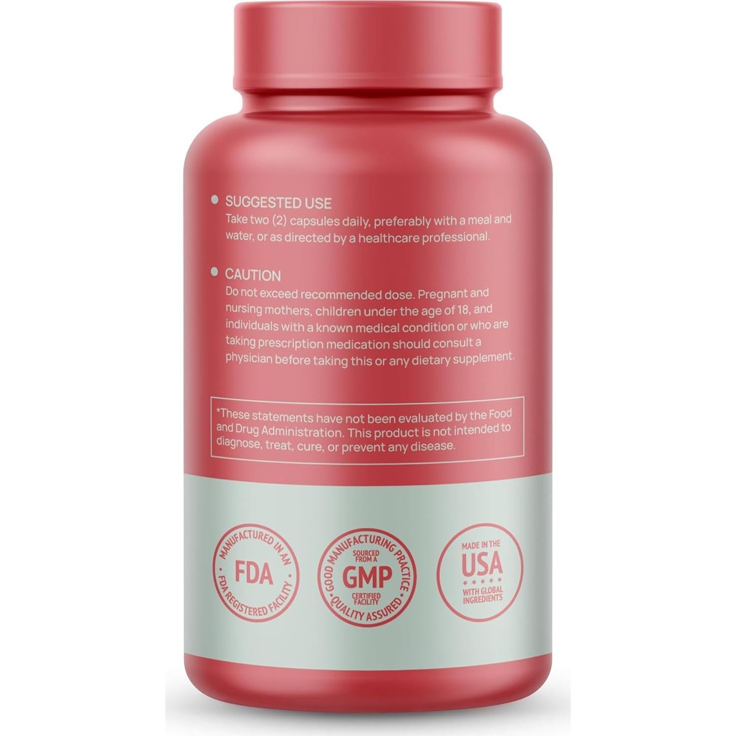 Suplemento de Berberina HCL 550mg HMS Nutrition 120 Cápsulas Veganas