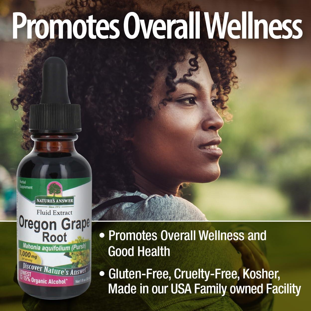 Extracto de Raíz de Uva Nature's Answer 30ml Orgánico Vegano