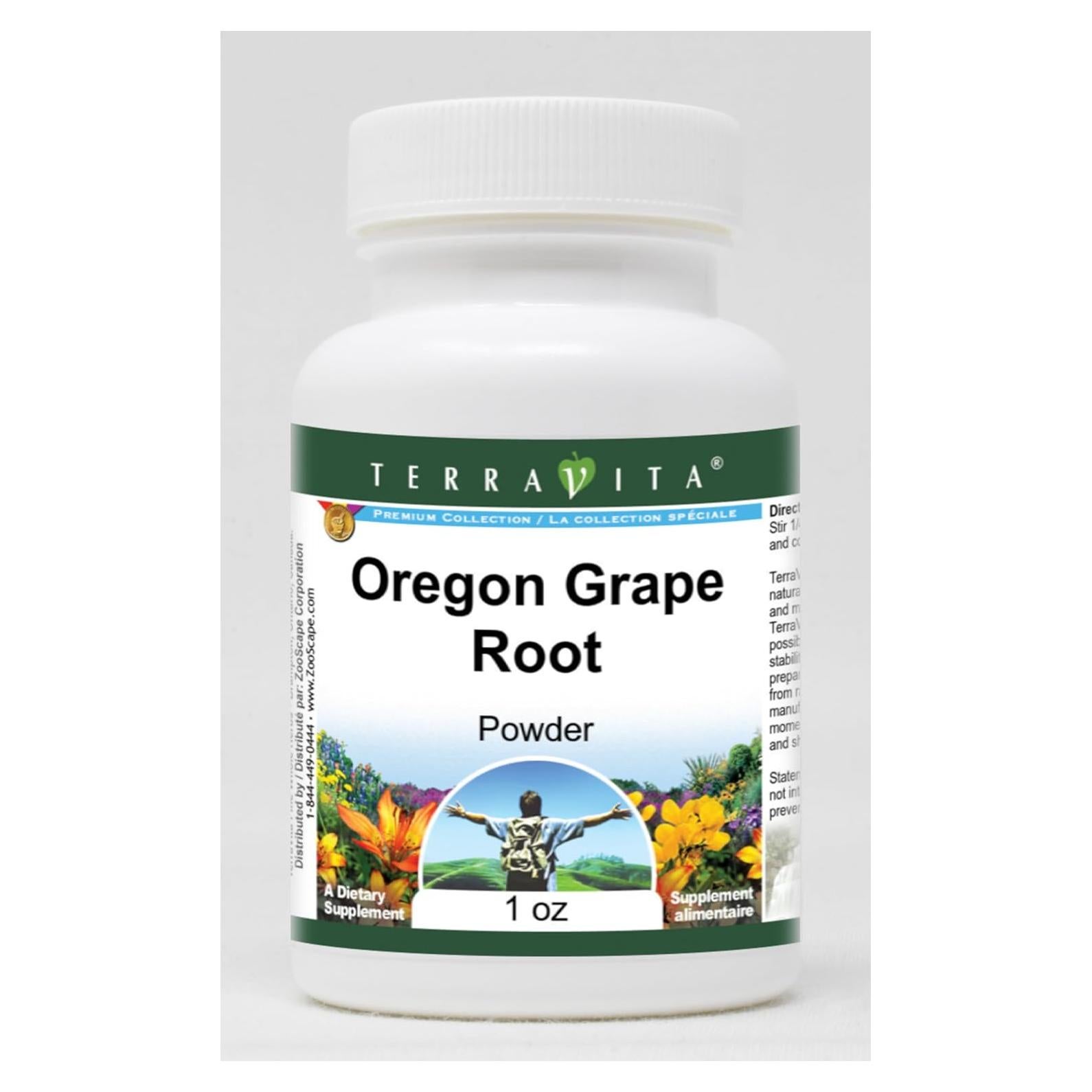 Polvo de Raíz de Uva de Oregón TerraVita 28 g Orgánico