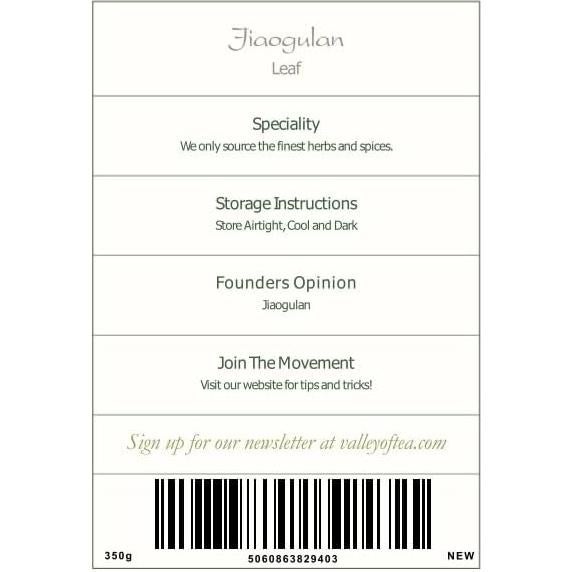 Té Jiaogulan Orgánico Valle del Té 349g - Gynostemma