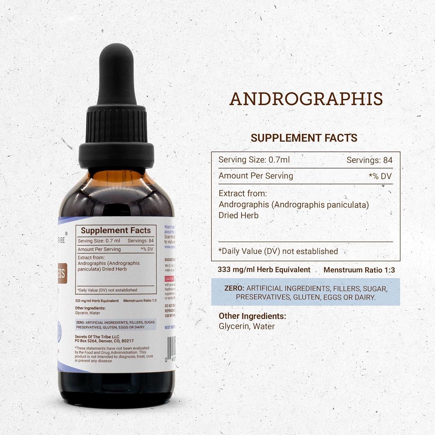 Extracto de Andrographis Sin Alcohol 60 ml - Secretos de la Tribu