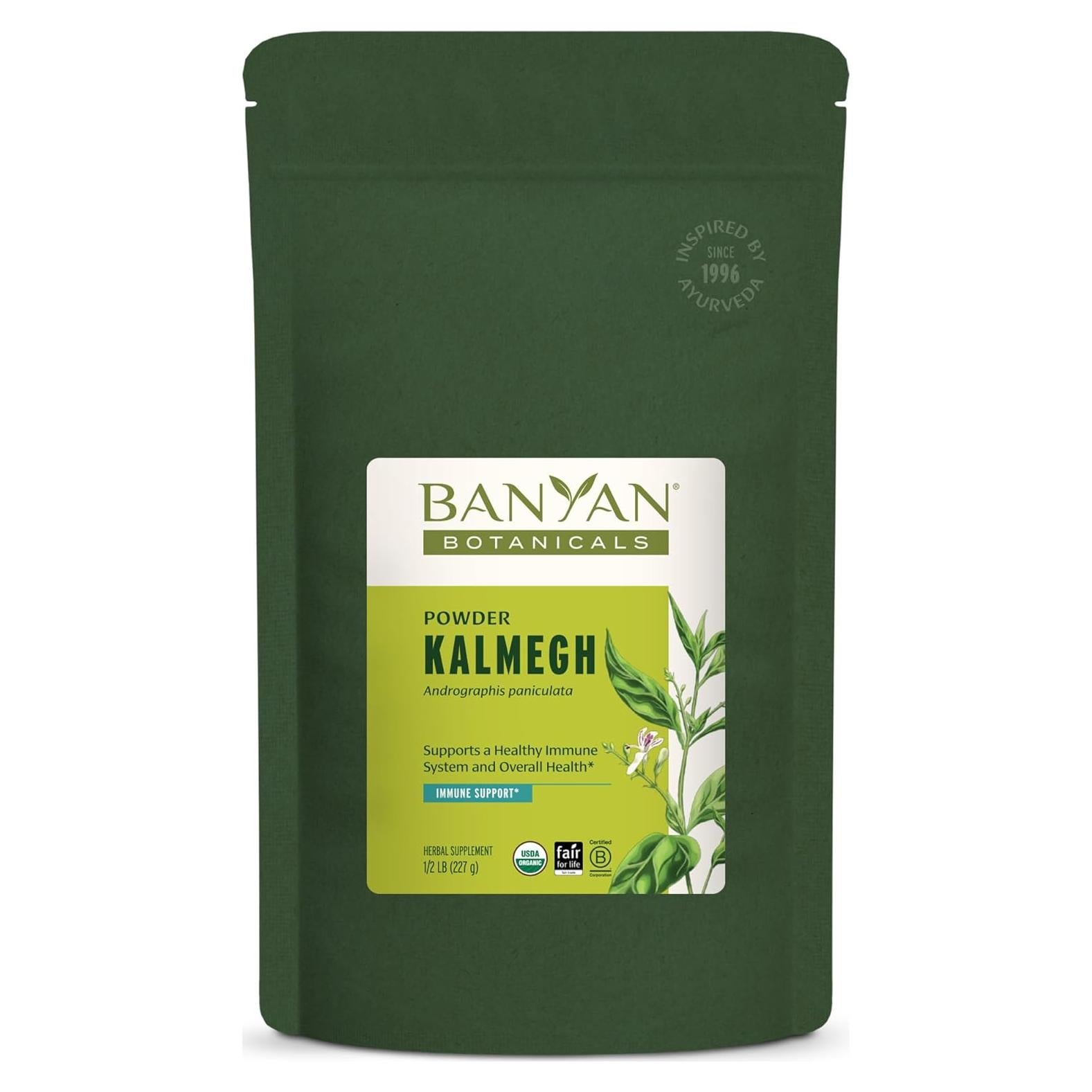 Polvo de Kalmegh Orgánico Banyan Botanicals 227g - Suplemento Ayurvédico