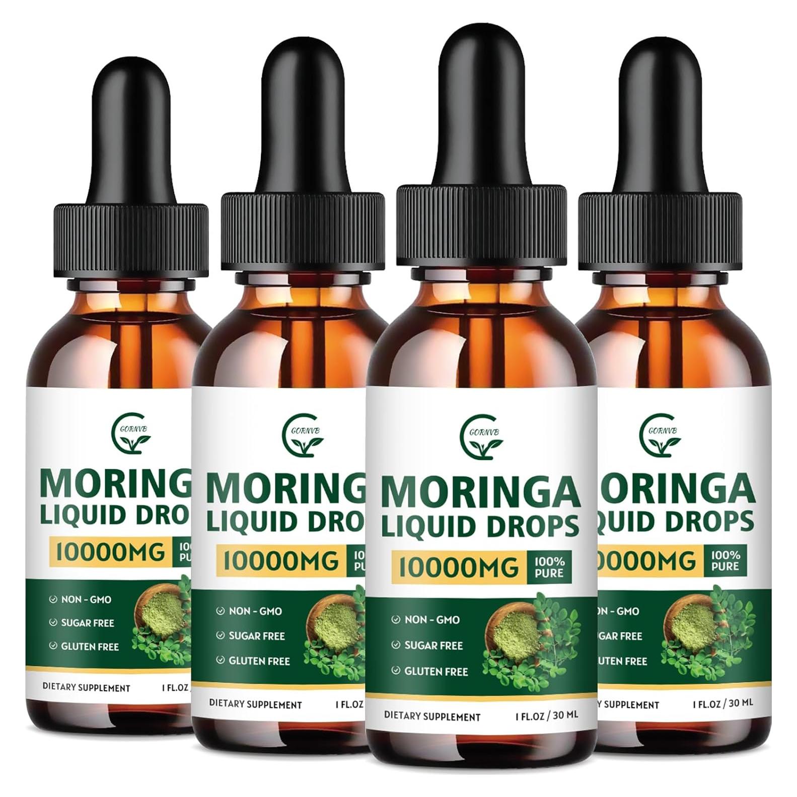 Gotas Líquidas de Moringa Orgánica GORNVB 30 ml x4 - Suplemento