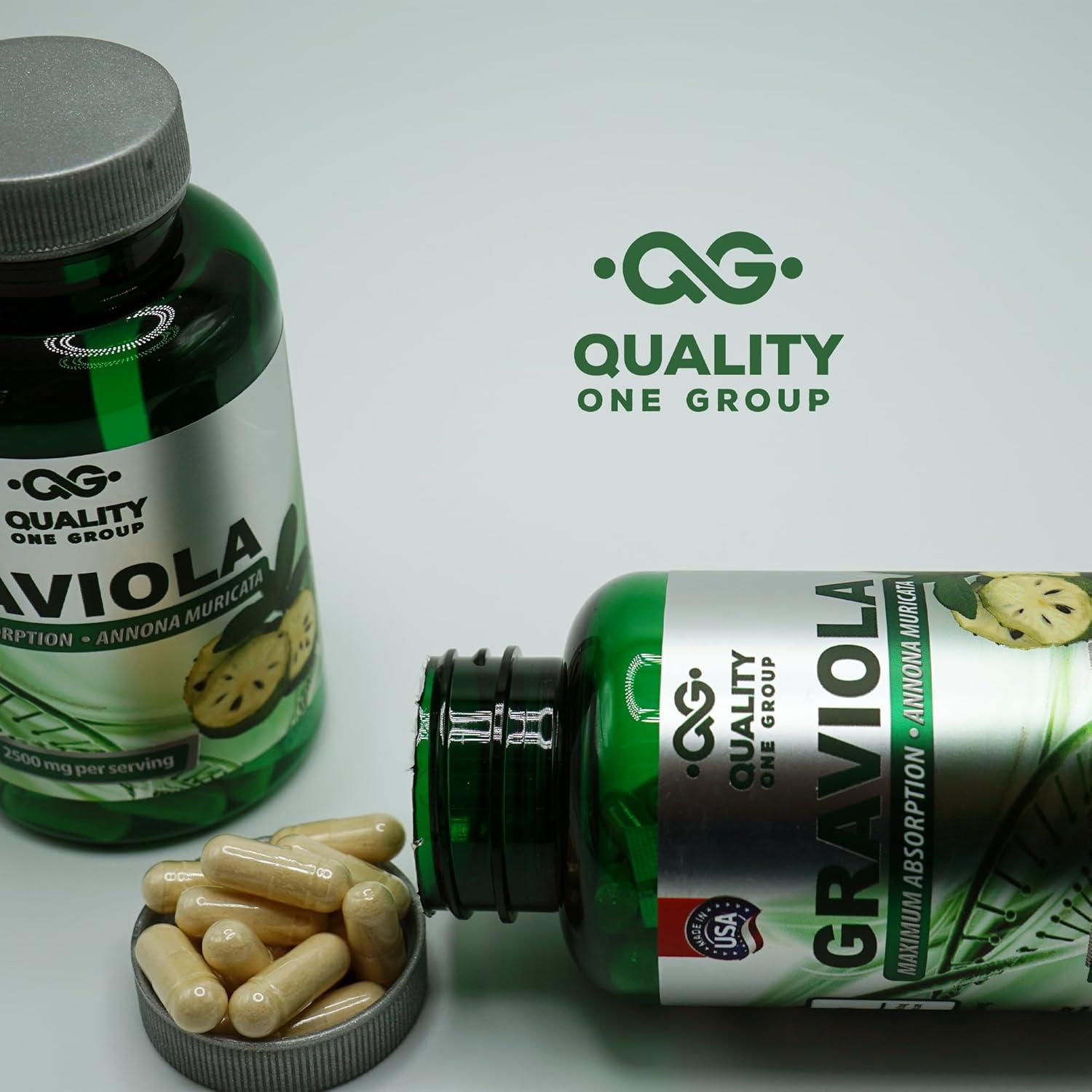 Suplemento de Graviola Pura Quality One - 2 Cápsulas Antioxidantes