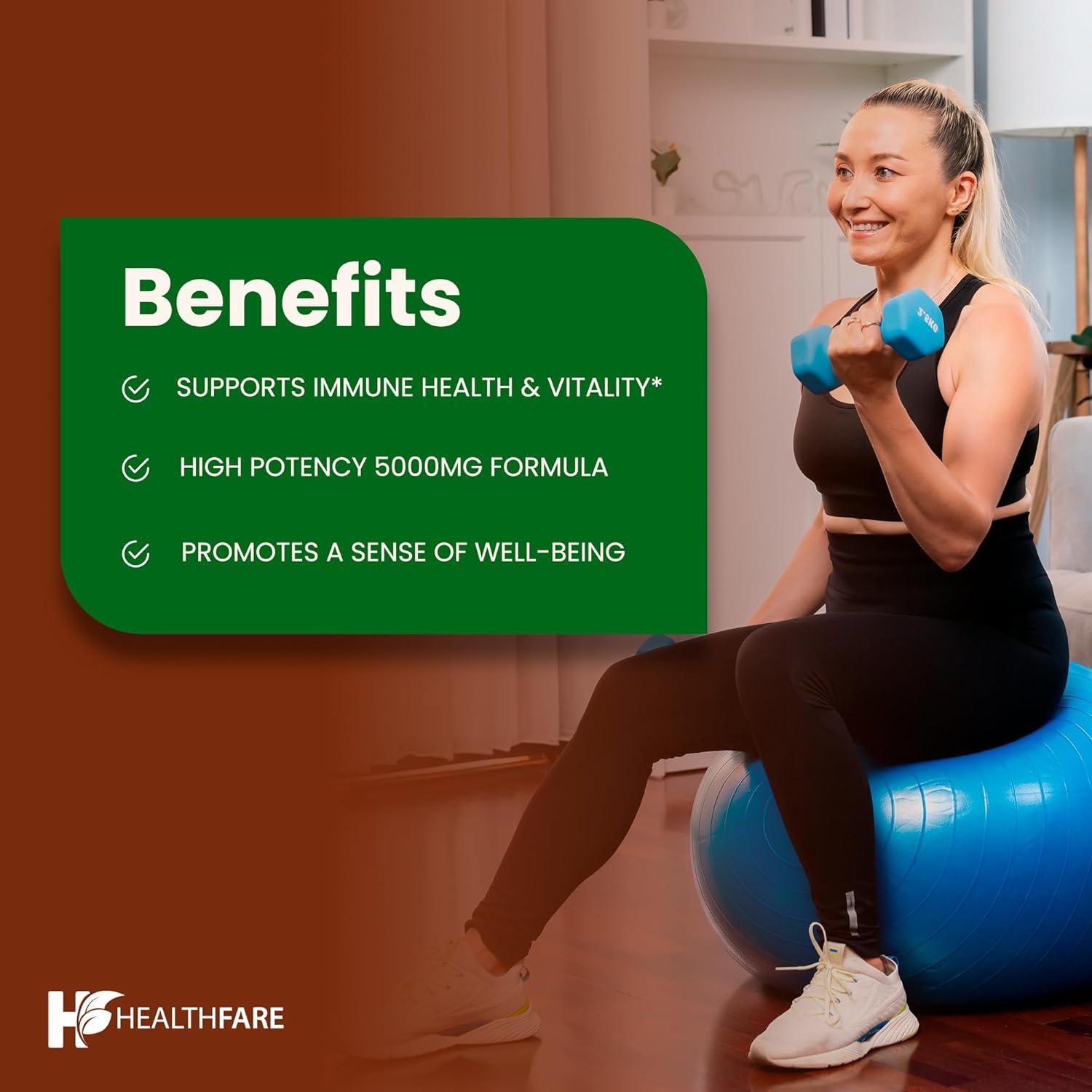 Extracto de Graviola HealthFare 5000mg - 400 Cápsulas Veganas