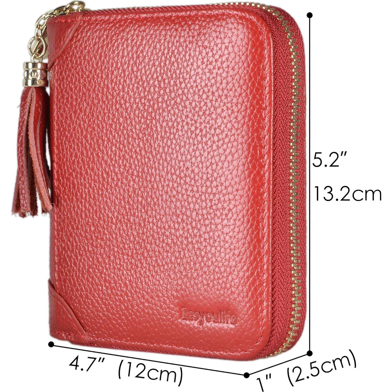 Cartera Easyoulife de Cuero con Bloqueo RFID para Mujeres