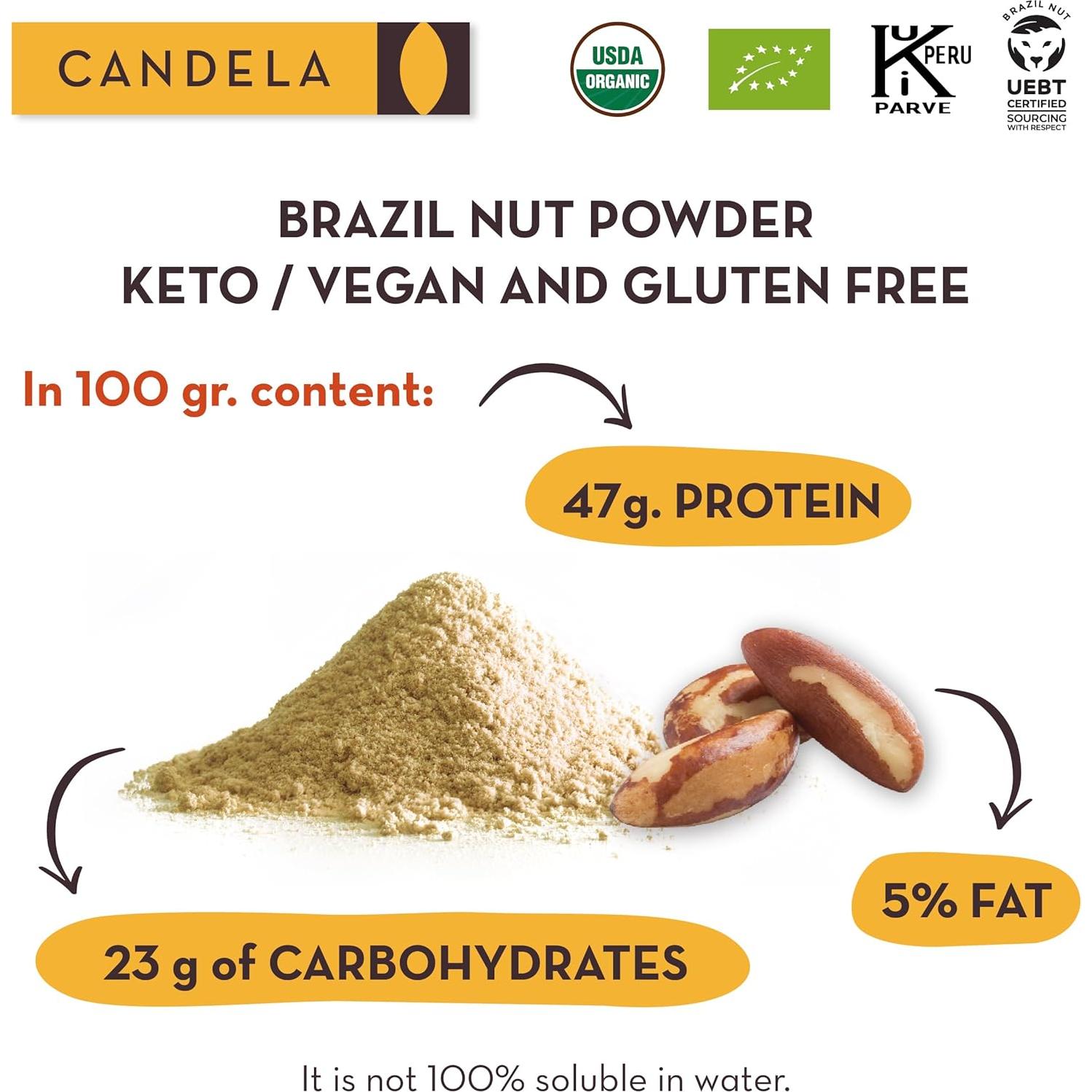 Proteína en Polvo de Nuez de Brasil Candela 4.4 kg Orgánico