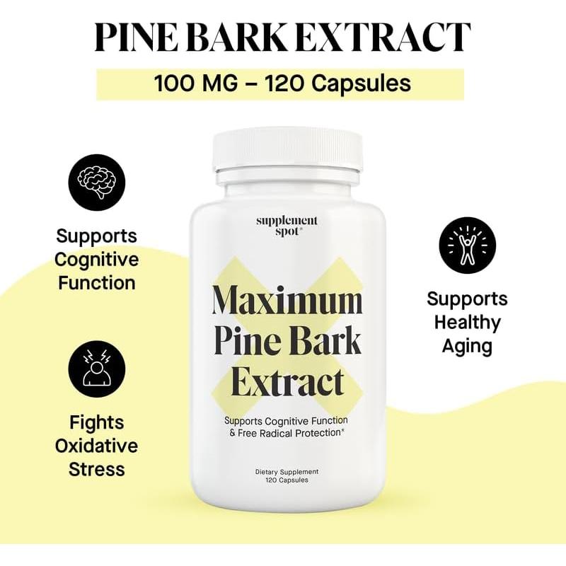 Suplemento de Corteza de Pino Marítimo 100 mg - 120 Cápsulas