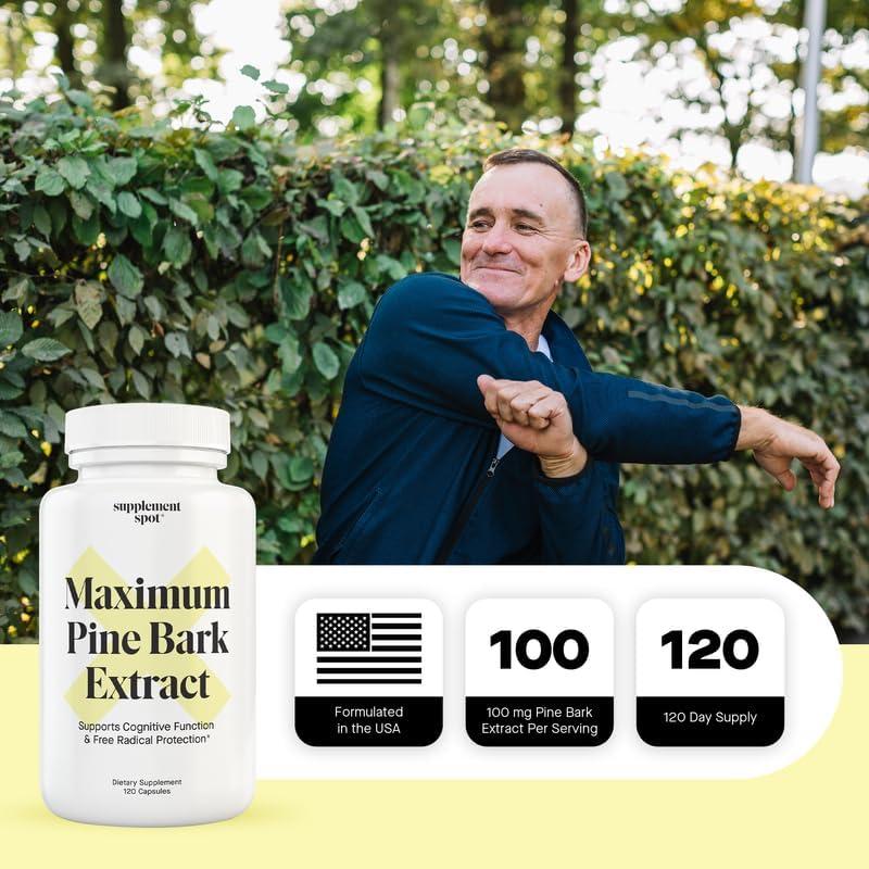 Suplemento de Corteza de Pino Marítimo 100 mg - 120 Cápsulas