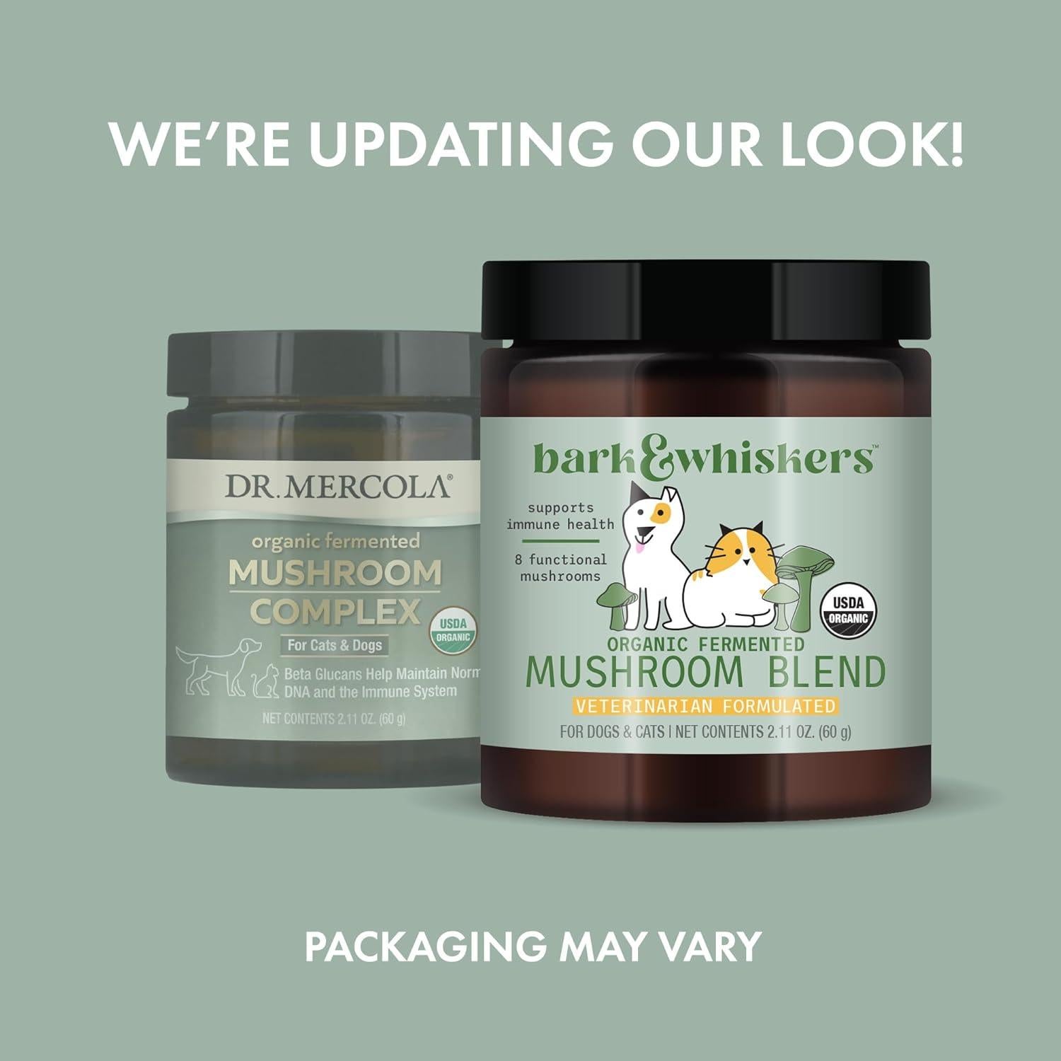 Suplemento Orgánico para Mascotas Dr. Mercola 60g - Hongos Fermentados