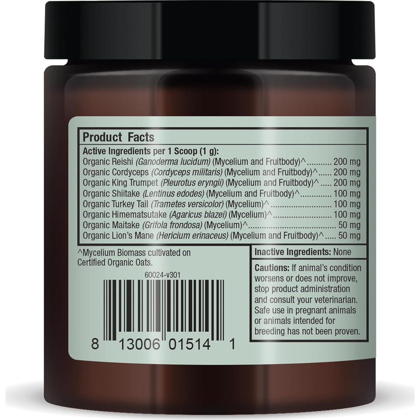 Suplemento Orgánico para Mascotas Dr. Mercola 60g - Hongos Fermentados