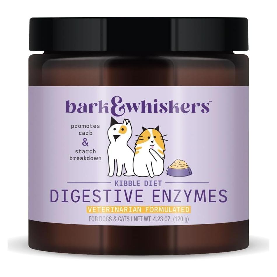 Enzimas Digestivas Bark & Whiskers 120 g - Para Perros y Gatos