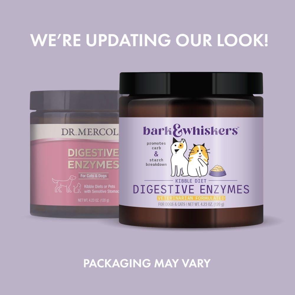 Enzimas Digestivas Bark & Whiskers 120 g - Para Perros y Gatos