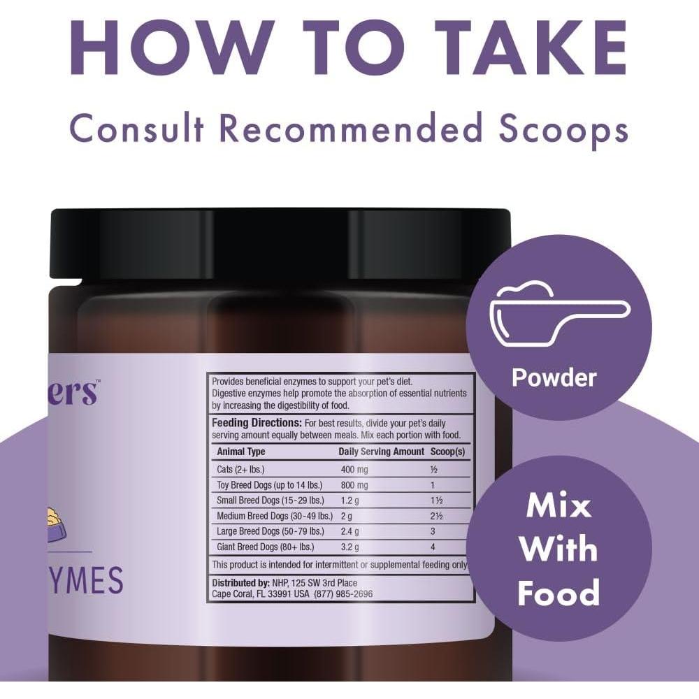 Enzimas Digestivas Bark & Whiskers 120 g - Para Perros y Gatos