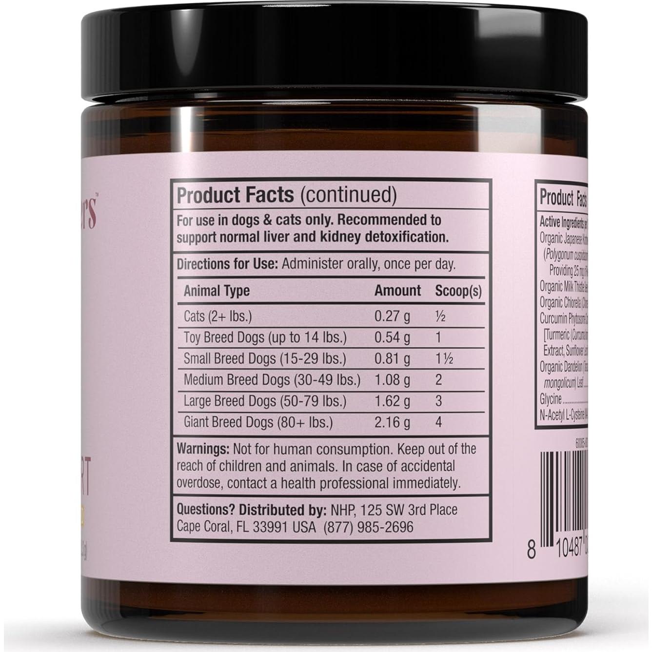 Suplemento Detox Bark & Whiskers 51g - Salud Hepática y Renal