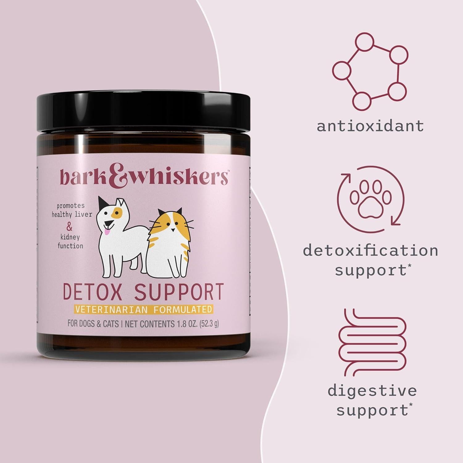 Suplemento Detox Bark & Whiskers 51g - Salud Hepática y Renal