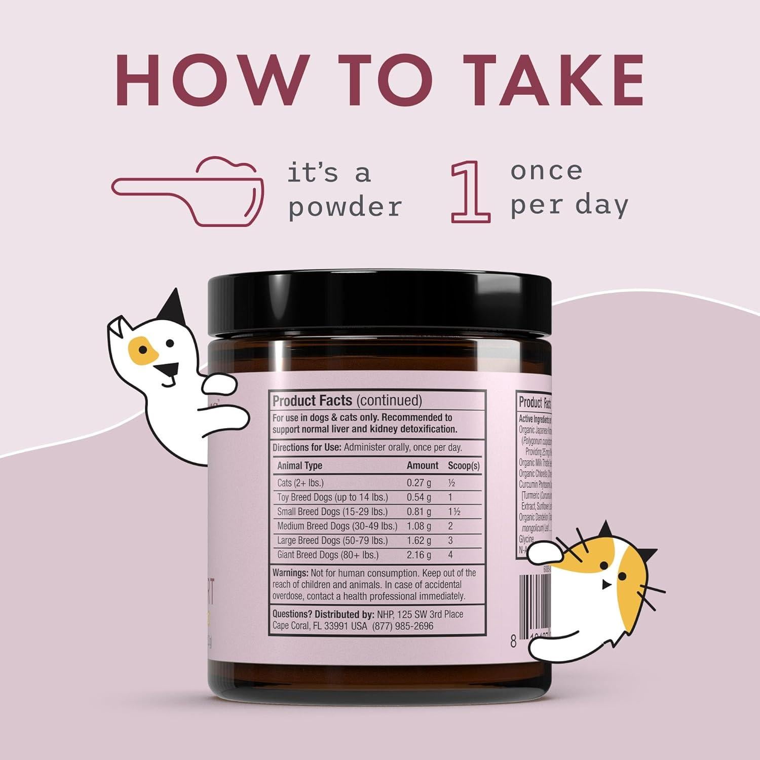 Suplemento Detox Bark & Whiskers 51g - Salud Hepática y Renal