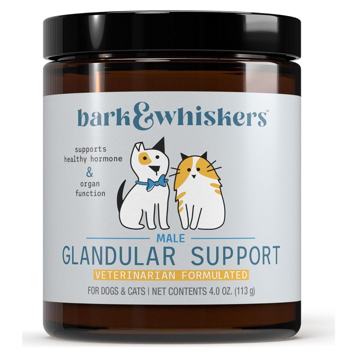 Dr. Mercola Apoyo Glandular para Perros y Gatos Macho 113.4g