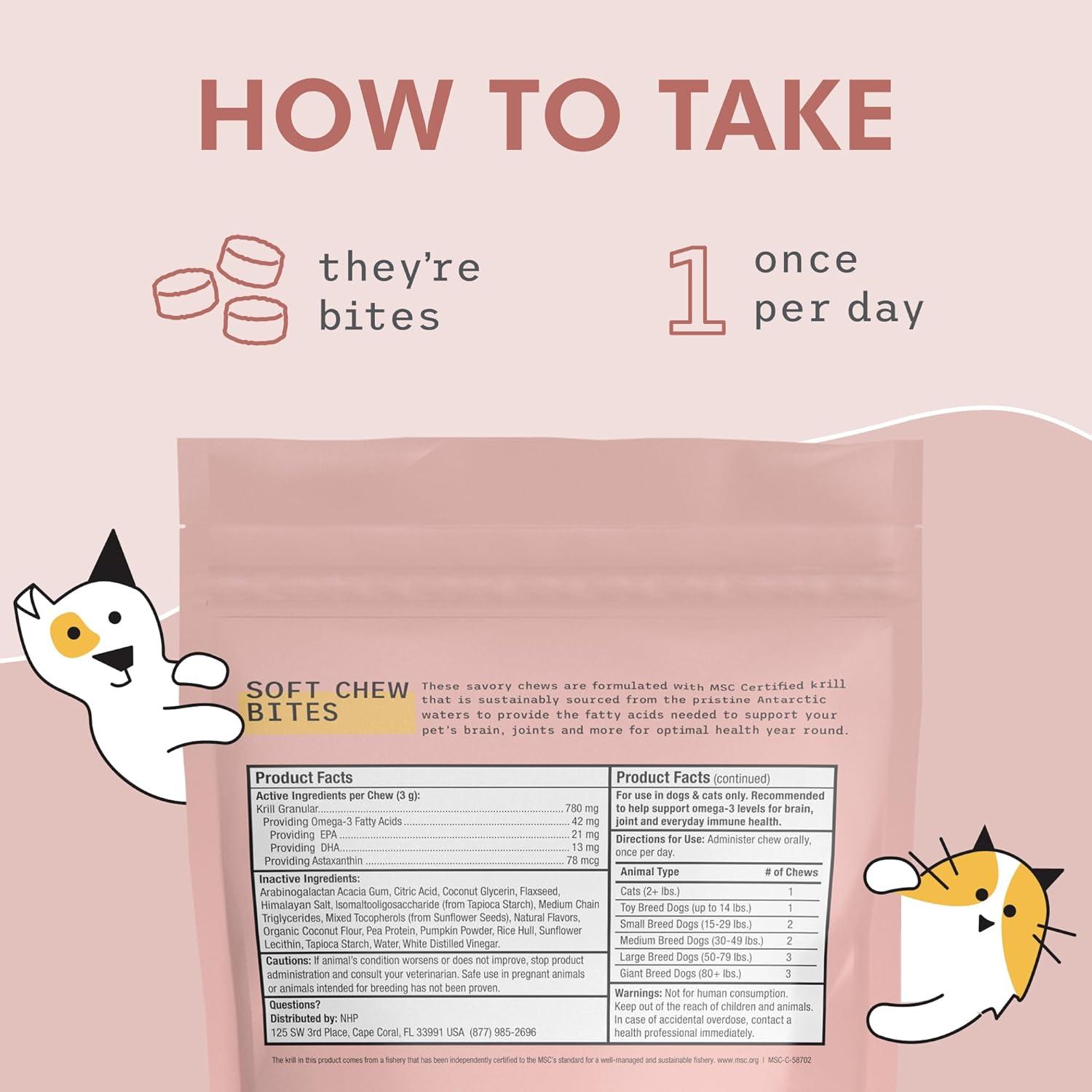 Bocados de Kril Antártico Bark & Whiskers 180 g - Omega 3