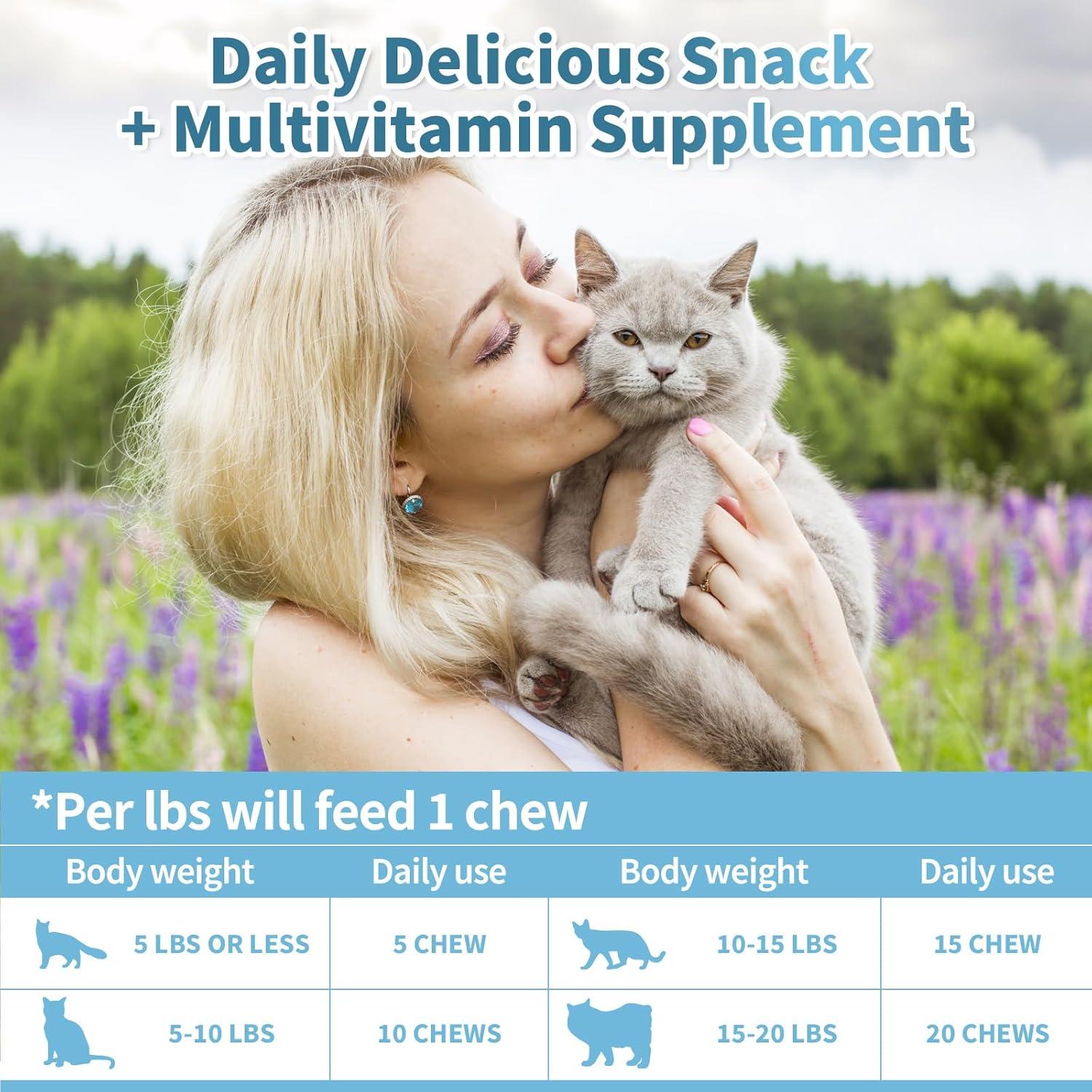 Multivitamina Masticable para Gatos Cudory - 500 Unidades