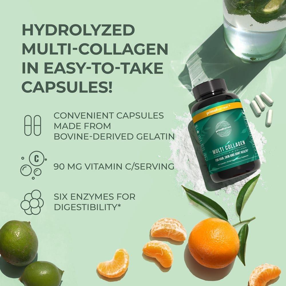 Píldoras de Colágeno Múltiple Primal Harvest 120 Cápsulas
