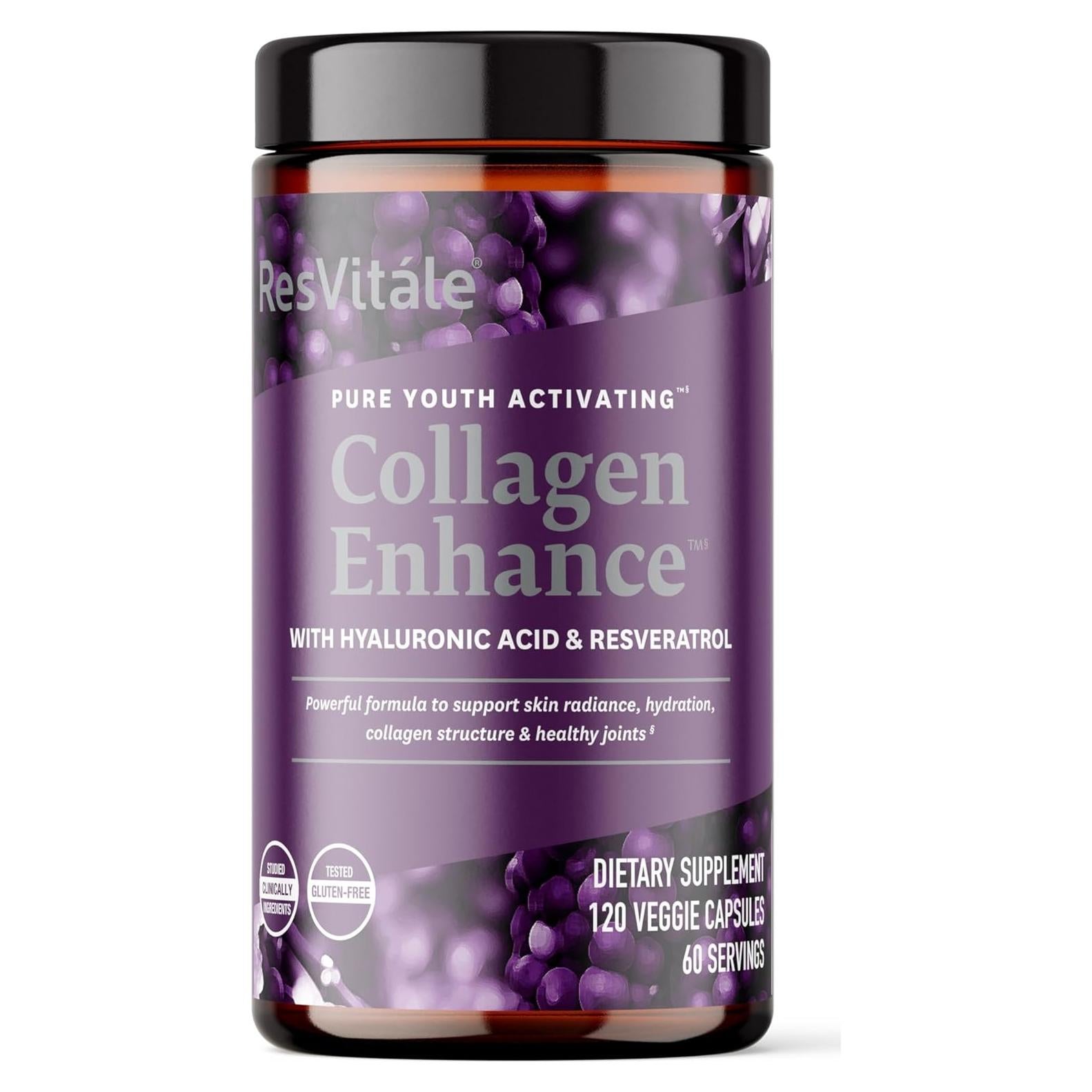 Suplemento de Colágeno ResVitale con Ácido Hialurónico 120 Cápsulas