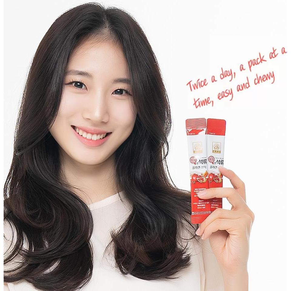 Gelatina de Colágeno de Granada Baekje Geumsan 600g (30 Sticks)