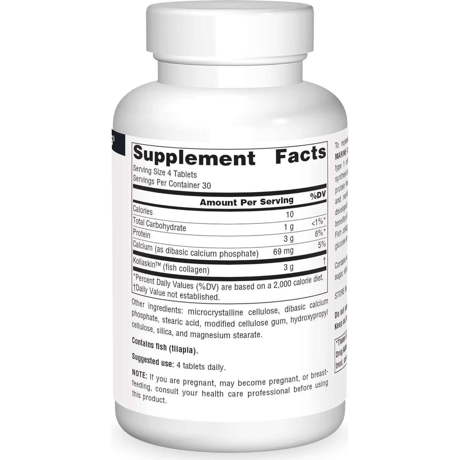 Colágeno Marino Source Naturals 120 Tabletas para Piel Saludable