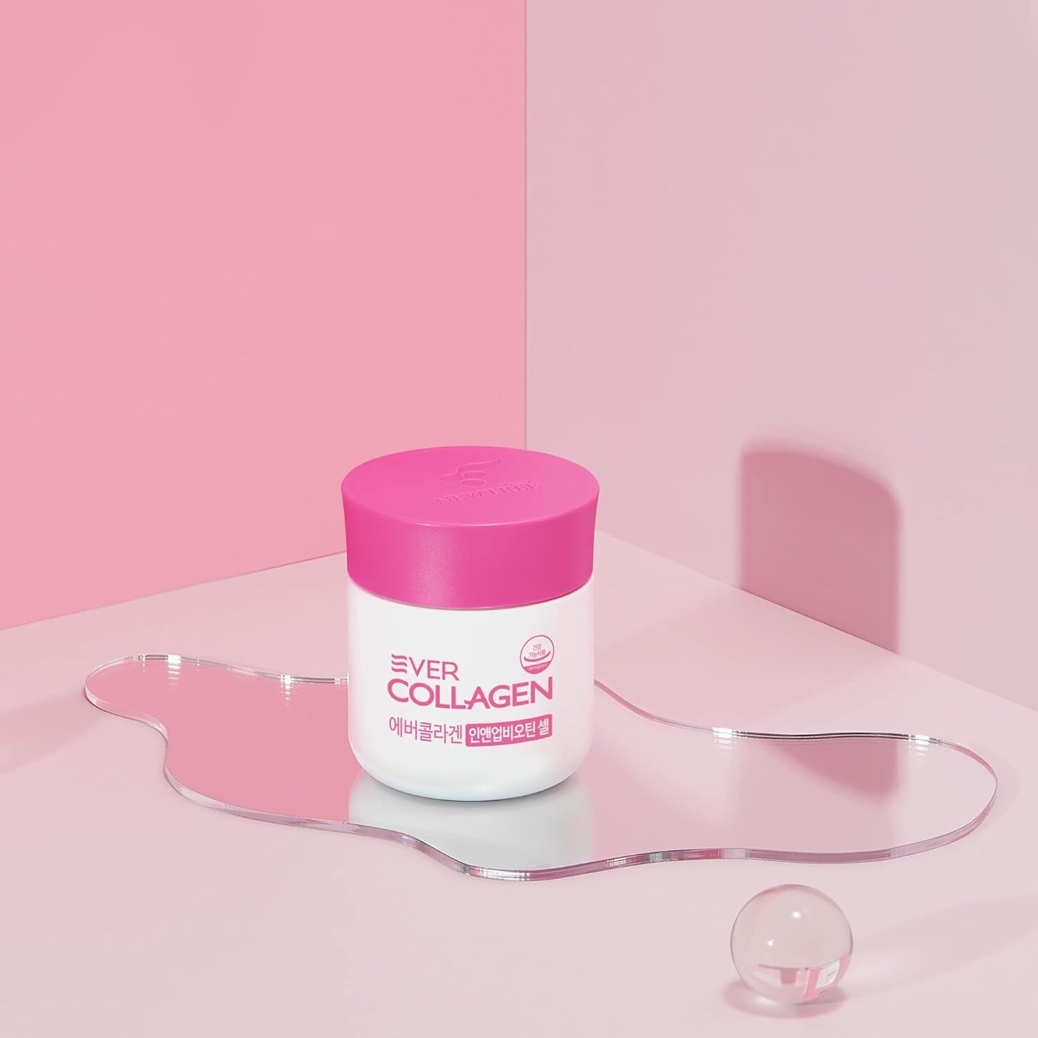 Ever Collagen Biotina Célula - Tabletas de Colágeno Marino 113g