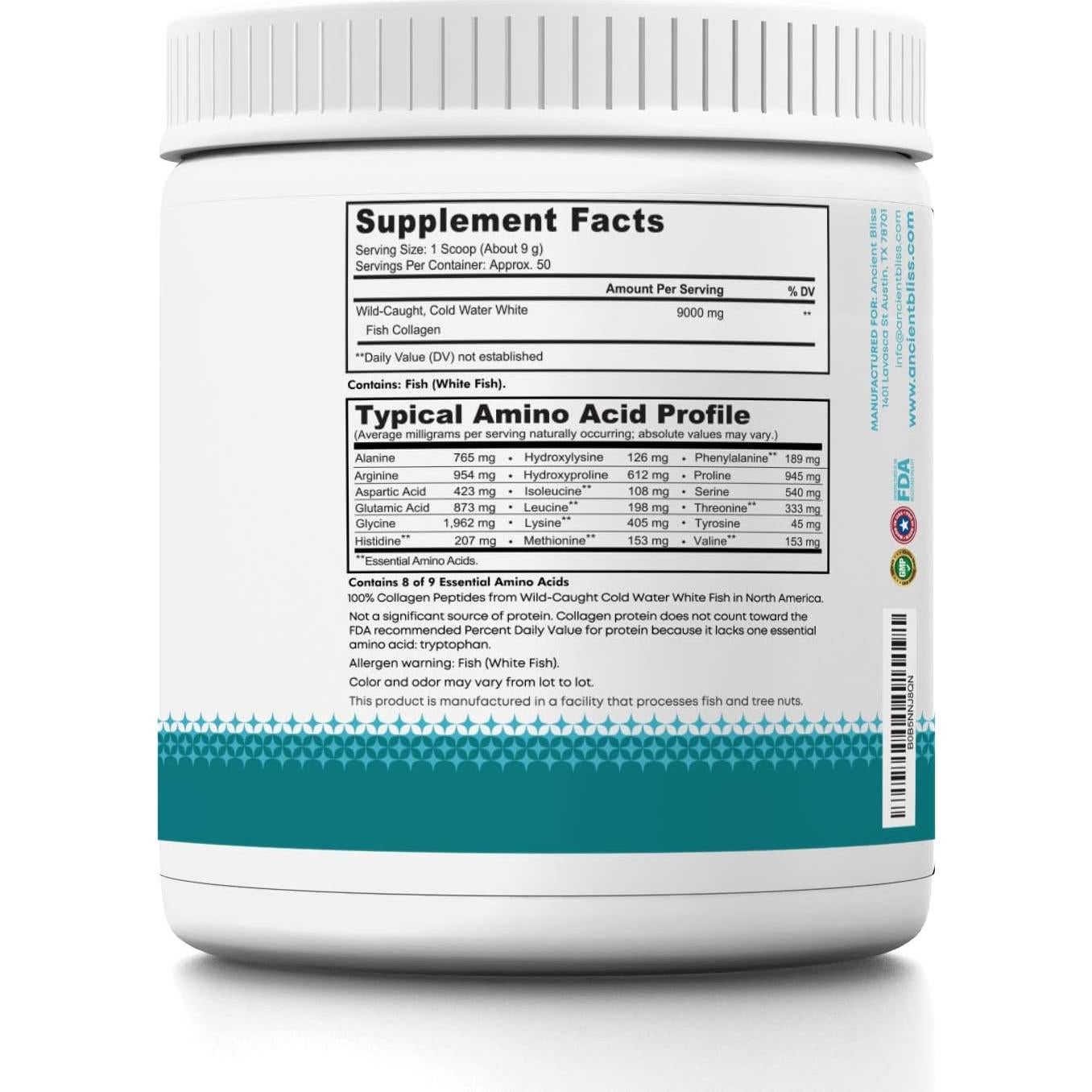 Colágeno Marino en Péptidos Fame Health 450g Sin Sabor