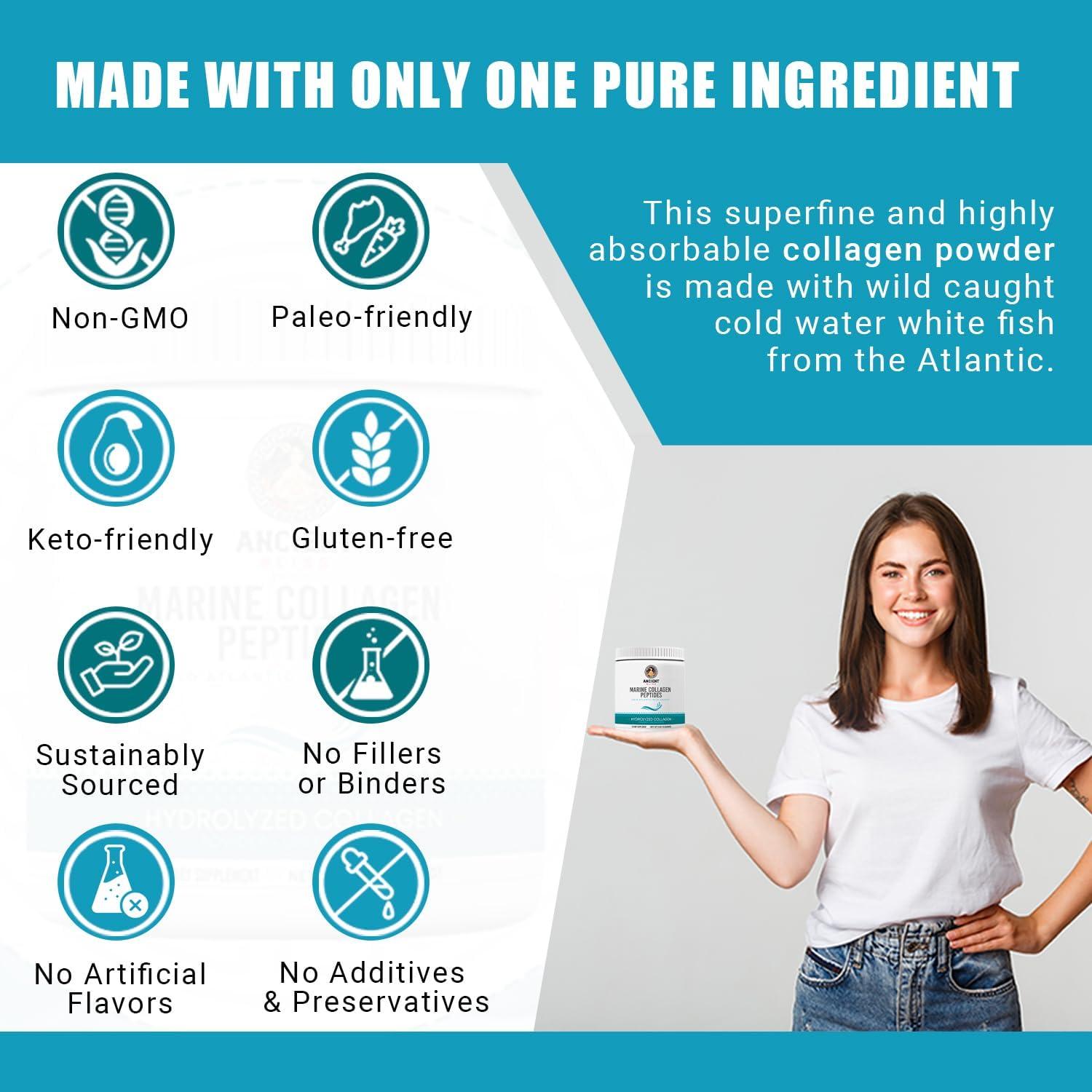 Colágeno Marino en Péptidos Fame Health 450g Sin Sabor