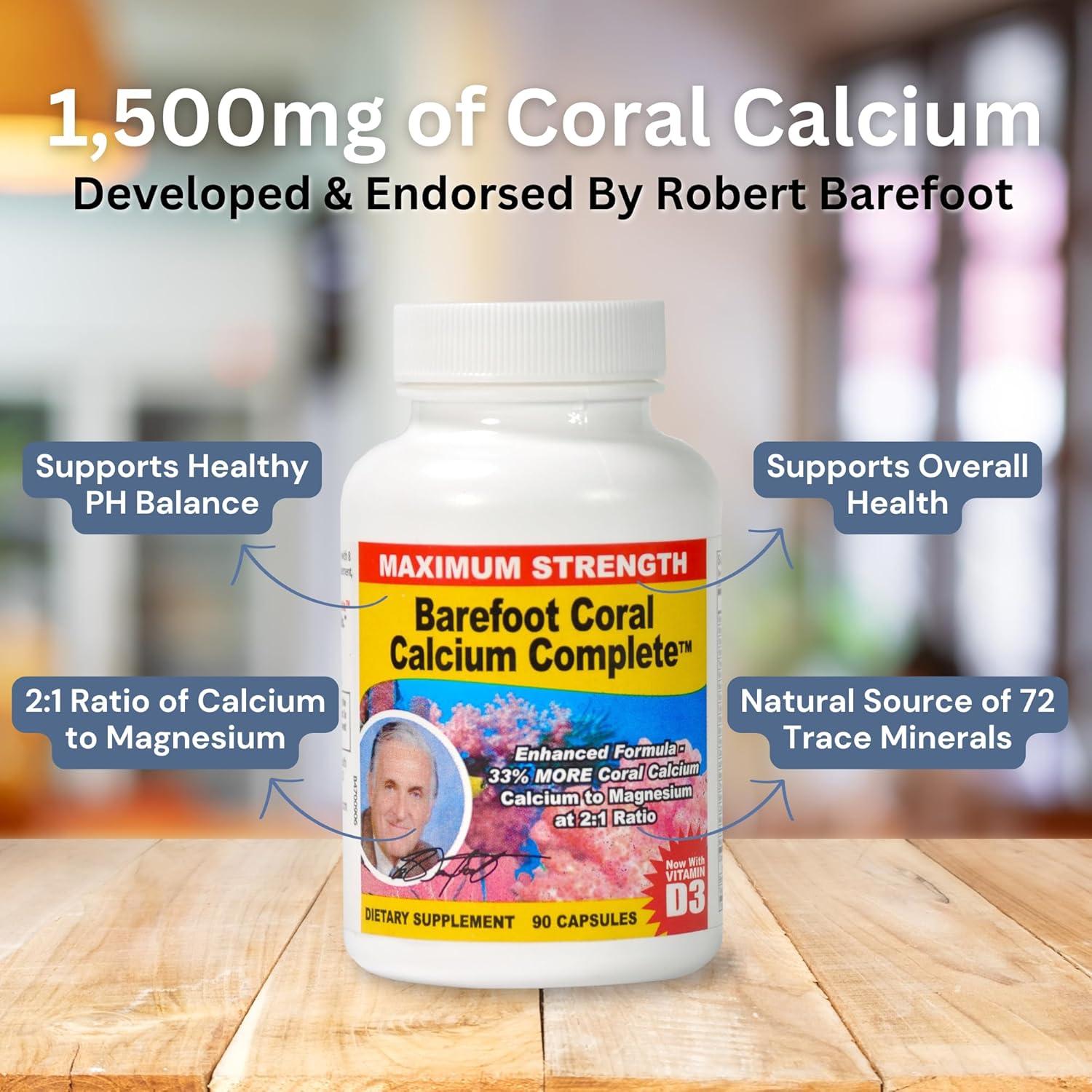 Suplemento de Calcio de Coral EffiHealth 1500mg 90 Cápsulas