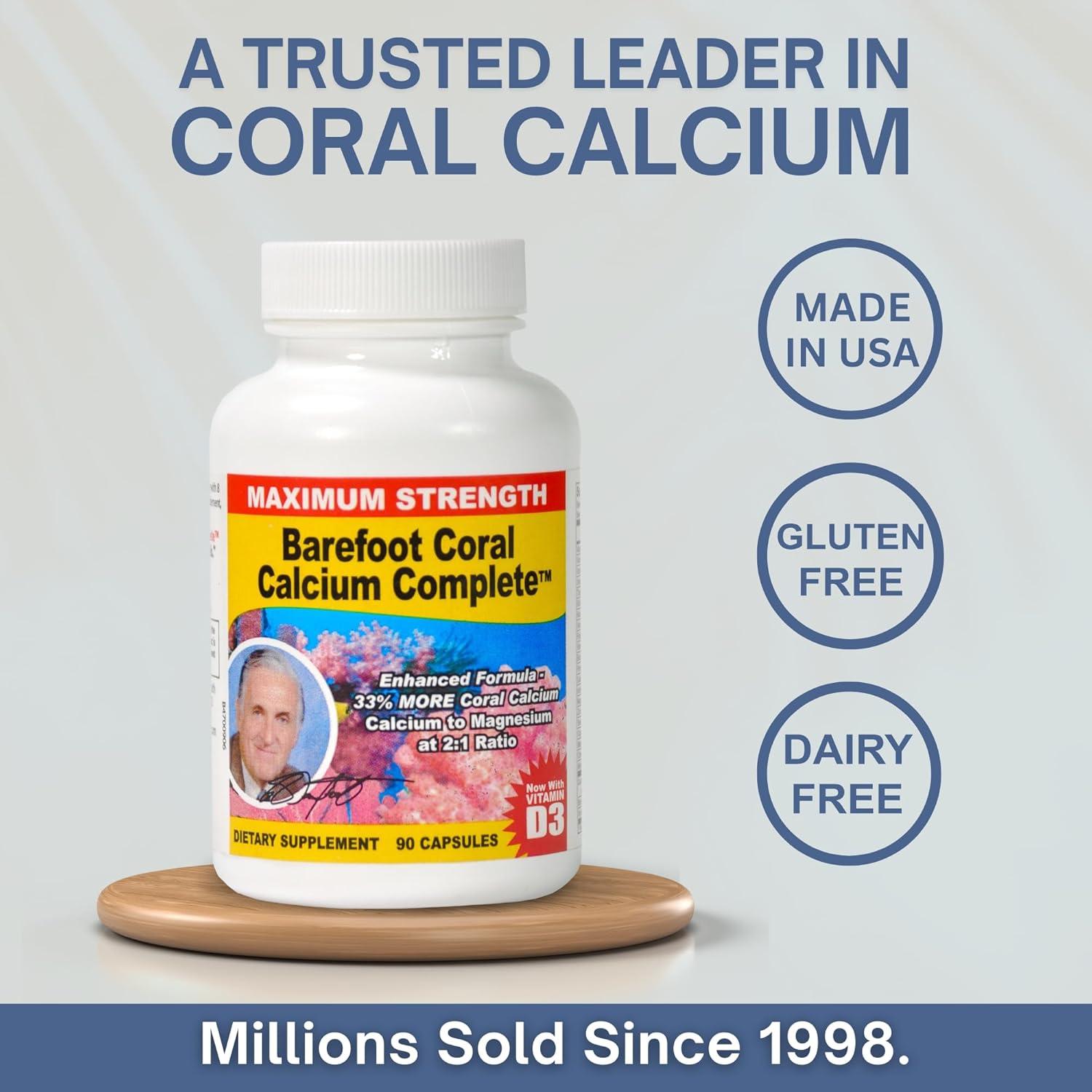 Suplemento de Calcio de Coral EffiHealth 1500mg 90 Cápsulas