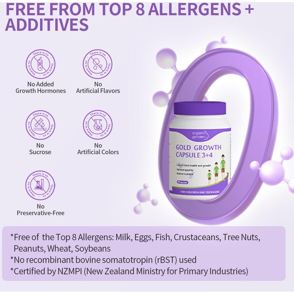 Suplemento de Crecimiento Orgánico OrganicGarden - 90 Cápsulas