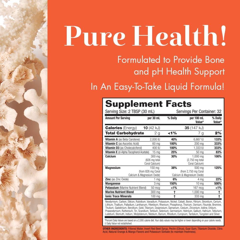 Suplemento Líquido de Calcio de Coral Salud Dinámica 946ml