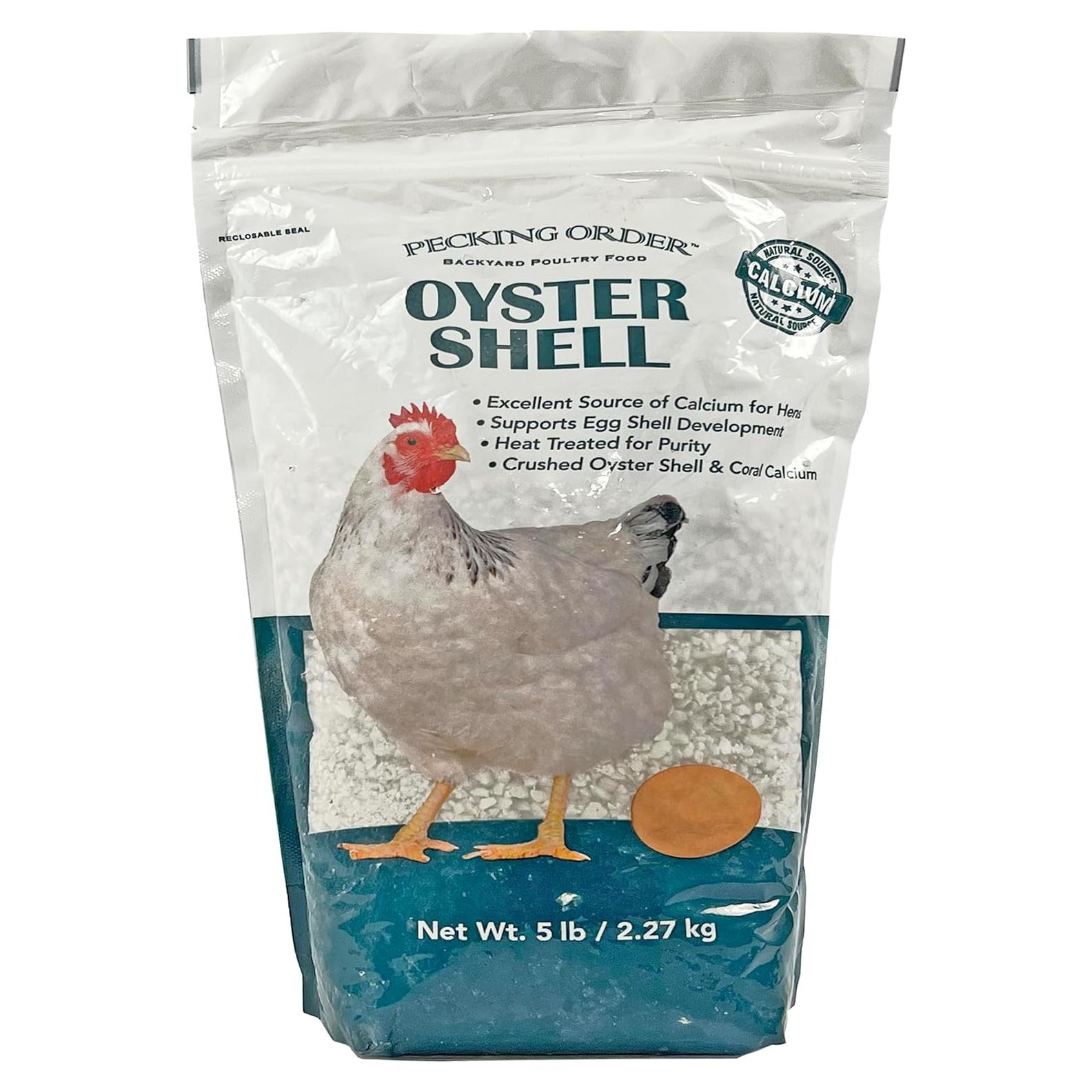 Concha de Ostra Pecking Order - Suplemento de Calcio 2.27 kg