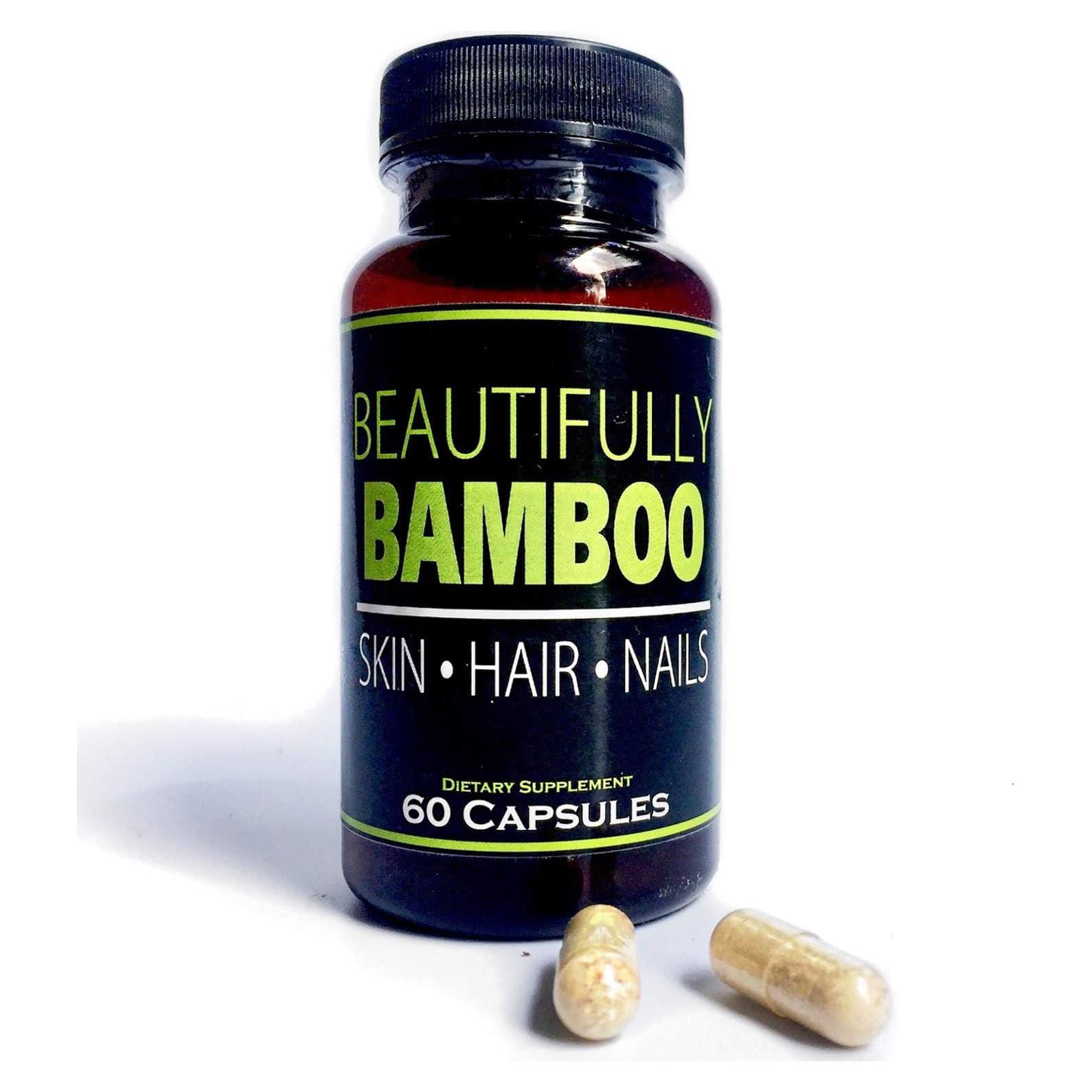 Suplemento de Vitamina Bamboo Hermosamente 60 Cápsulas - Piel, Cabello y Uñas