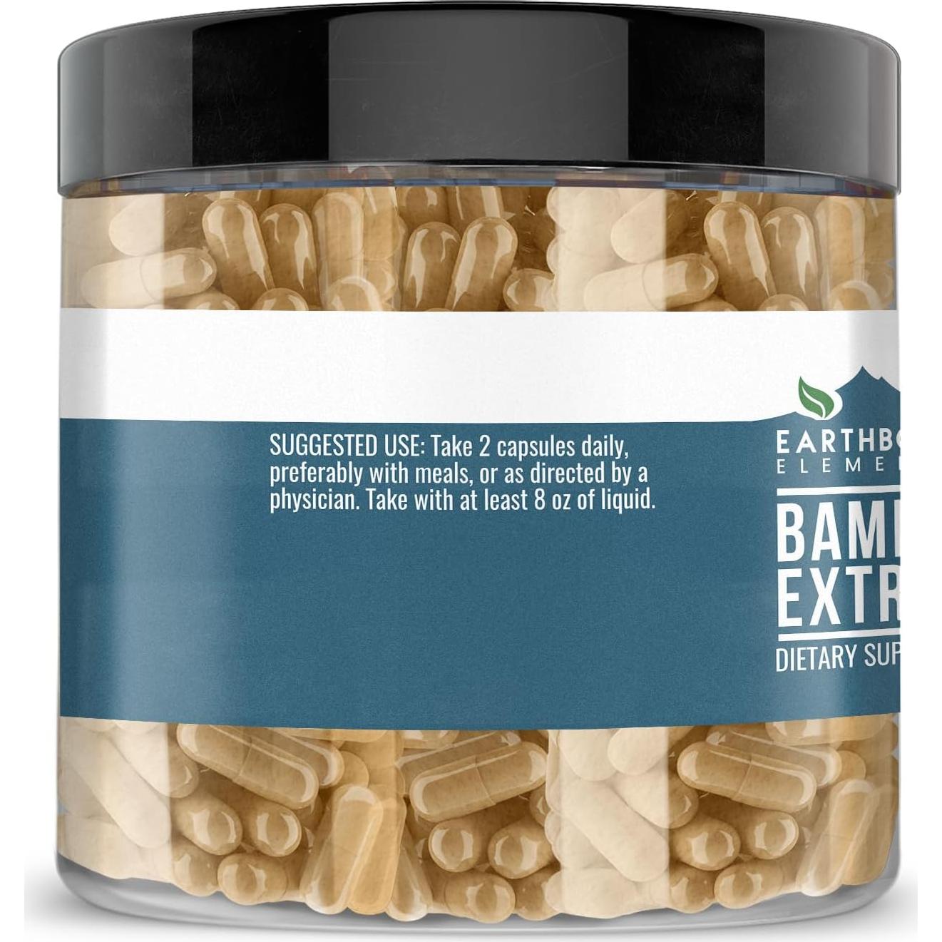 Cápsulas de Bambú Elementos de la Tierra 200 Unidades Puras