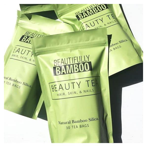 Té de Bambú Orgánico - 30 Bolsas para Cabello, Piel y Uñas