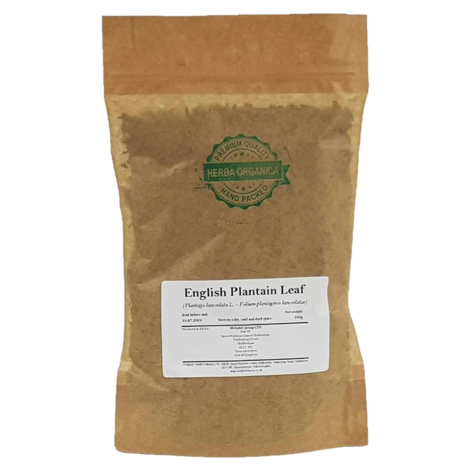 Té Herbal Hoja de Plátano Inglés Herba Orgánica 100g