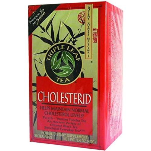 Té Puerh Cholesterid Triple Leaf Tea - 20 Bolsas